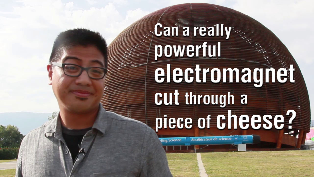 Can a really powerful electromagnet cut through a piece of cheese?